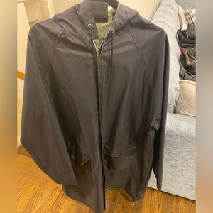 Rothco Black Hooded Men's Raincoat